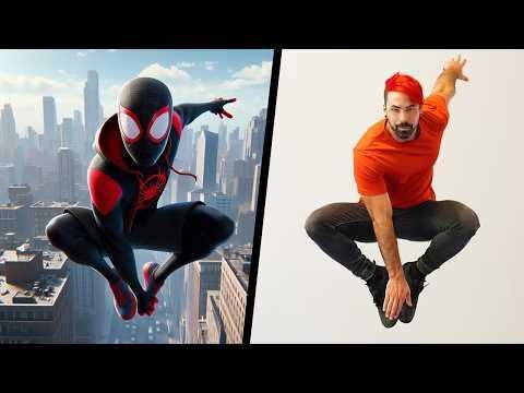 Stunts From SpiderMan Across the SpiderVerse In Real Life - Nick Pro thumbnail