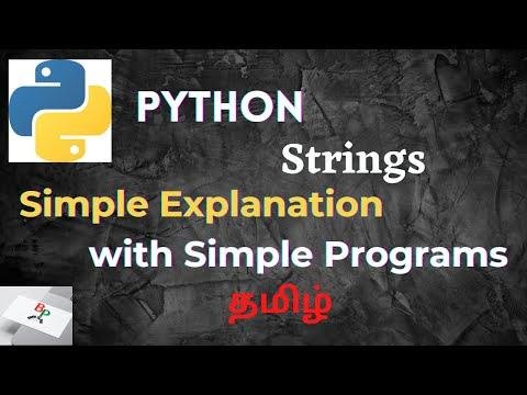 Python Strings in Tamil  Python Tutorial for BeginnersPython Series Part  - BasicToPro Tamil thumbnail