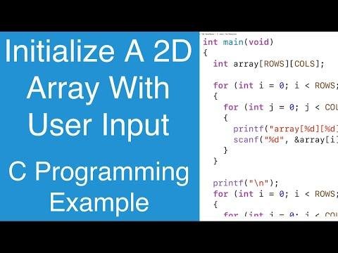 Initialize A D Array With User Input  C Programming Example - Portfolio Courses thumbnail