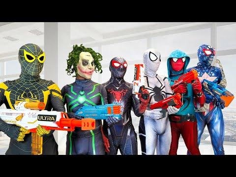 TEAM SPIDERMAN vs BAD GUY TEAM In Real Life  LIVE ACTION STORY   All Action  - TeamSpider VS thumbnail