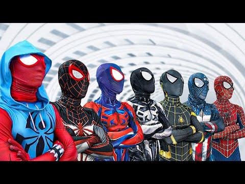 PRO  SPIDERMAN Team  SPIDER MAN spectacular TRANSFORMATION SPECIAL ACTION In Real Life - FLife vs thumbnail