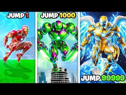 Iron Man Upgrades With EVERY JUMP In GTA  - Bloo thumbnail