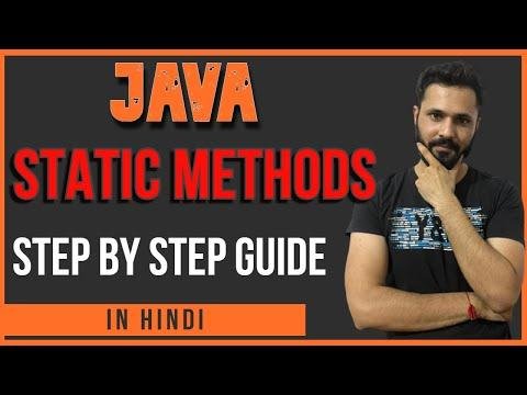 Java tutorial in Hindi for beginners  java Static Methods in Hindi - Code Step By Step thumbnail