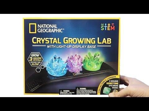 Unboxing National Geographic Crystal Growing Lab STEM kit - Adventures in Science thumbnail