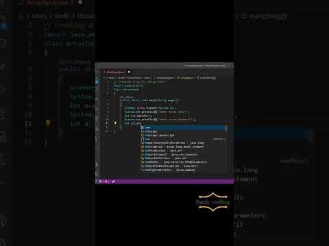Creating an array by taking user input  using ScannerJava  Java tutorial  Arrays in Java  - Basic Coding thumbnail