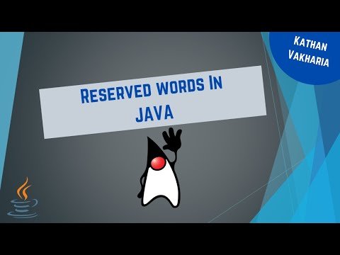 Reserved WordsKeywords In JAVA  JAVA tutorial for beginners  Video   - Kathan Vakharia thumbnail