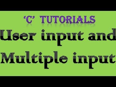 C Programming Tutorial    User Input Multiple input - Telusko thumbnail