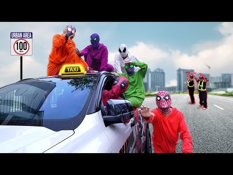  Bros SpiderMan vs Super Car Taxi  Take Deadpools Car From BAD GUY Police  Funny Comedy Video  - FLife TV thumbnail