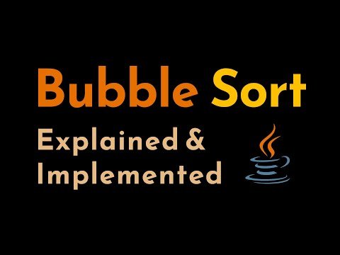 Bubble Sort Explained and Implemented with Examples in Java  Sorting Algorithms  Geekific - Geekific thumbnail