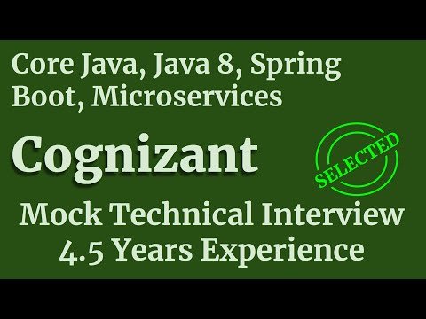 Core Java Spring Boot Microservice Interview Questions  Cognizant L Technical Interview - CloudTech thumbnail