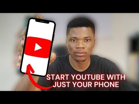 How to Start a YOUTUBE CHANNEL with your PHONE   FULL GUIDE - Emmanuel Adanu thumbnail