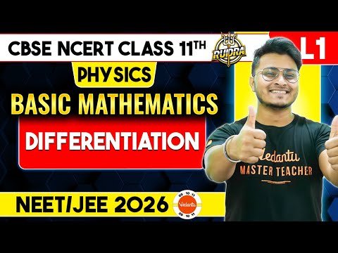 Differentiation  Mathematical Tools Physics  Basic Mathematics Class   CBSE JEE NEET - Vedantu  amp  thumbnail