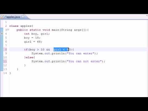 Java Programming Tutorial    Logical Operators - thenewboston thumbnail