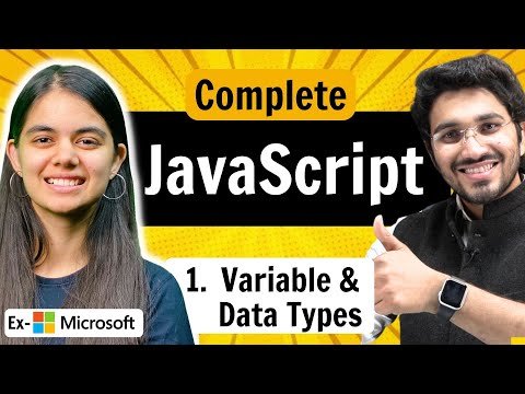 JavaScript Full Course   Variables amp Data Types  Lecture  - Shradha Khapra thumbnail