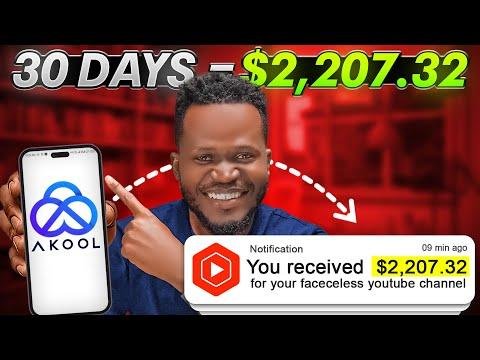  Every Days With PROOF NEW Faceless YouTube Channel Method amp AKOOL AI  Make Money Online - OnlineHustleTV thumbnail