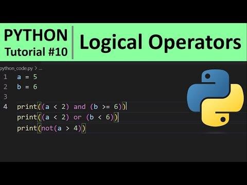 Python Tutorial   Logical Operators in Python Programming - Programming For Beginners thumbnail