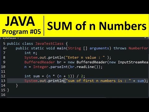 Java Program   Find Sum of First n Numbers - Programming For Beginners thumbnail