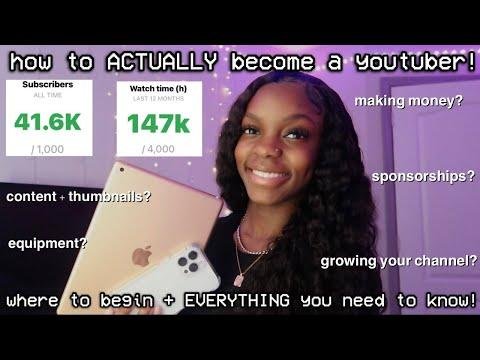 HOW TO START A YOUTUBE CHANNEL IN   where to begin  EVERYTHING you need to know - michaela amari thumbnail