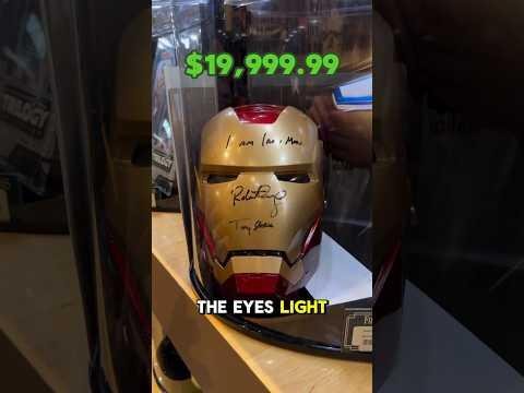  IRON MAN helmet signed by Robert Downey Jr - Visit Las Vegas thumbnail