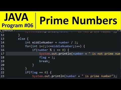 Java Program    Find Prime Numbers in Java - Programming For Beginners thumbnail