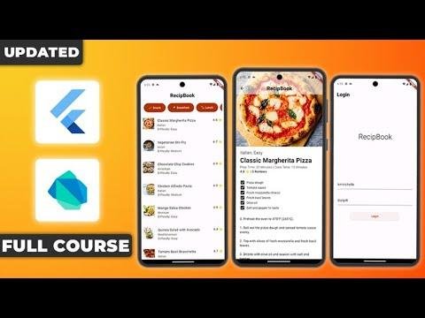 FULL Flutter Tutorial Beginner Course  Widgets  Navigation  User Input  UI  Networking - Hussain Mustafa thumbnail